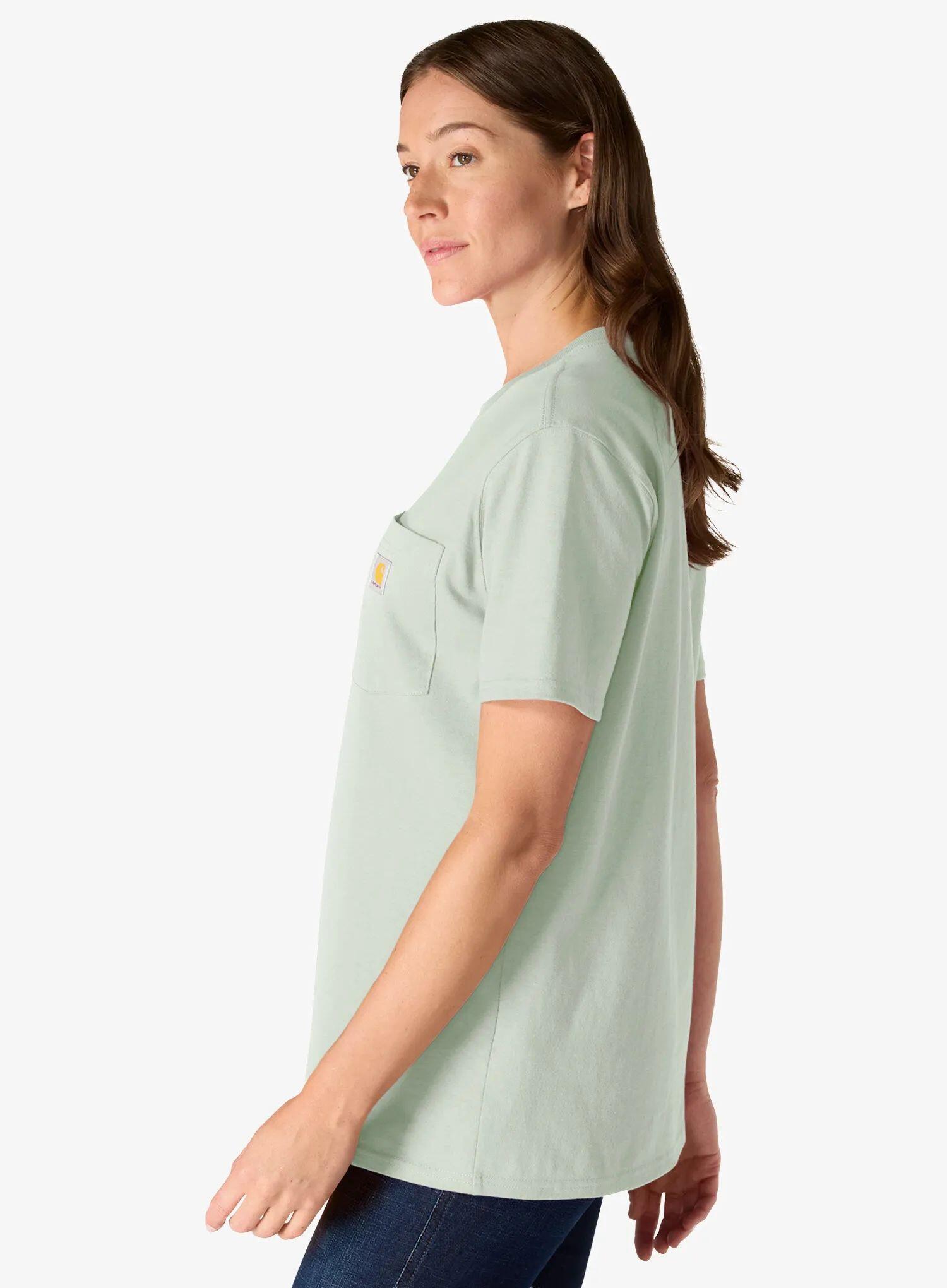 Koszulka bawełniana damska Carhartt Iconic WK87 Pocket T-Shirt 4/5