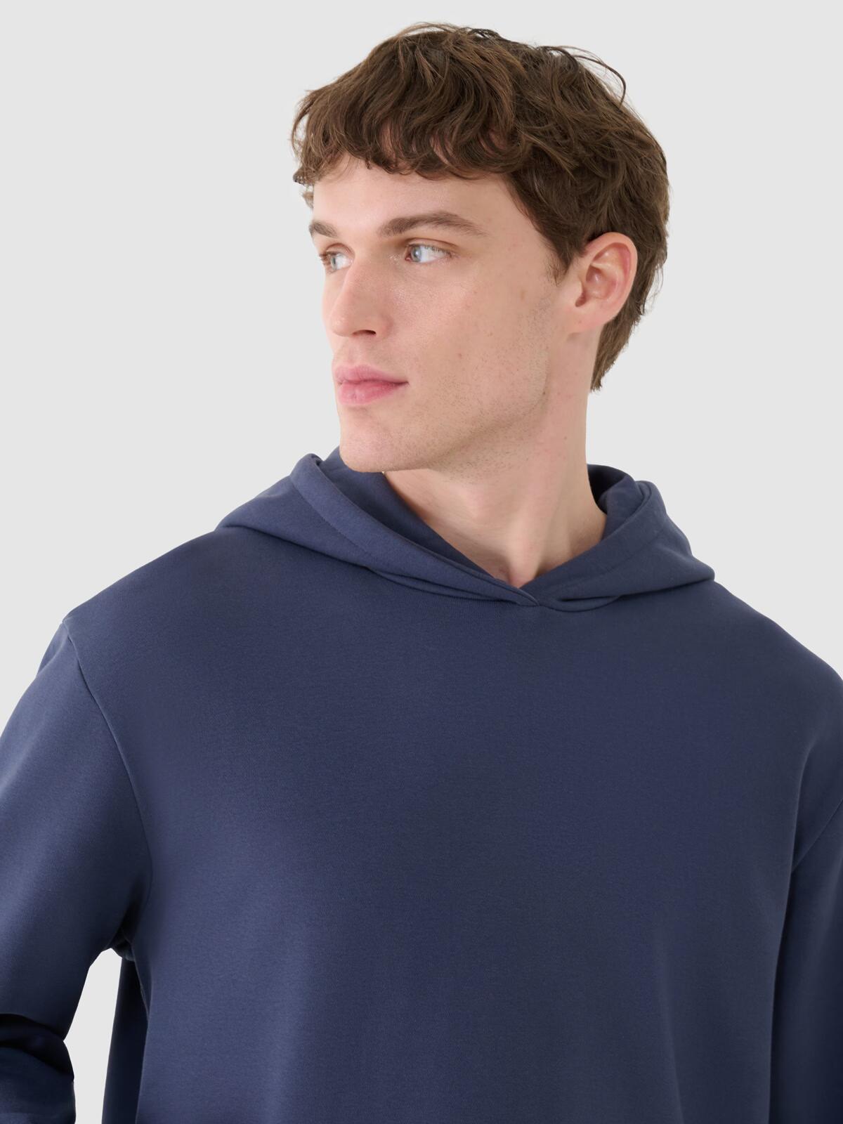 Bluza dresowa nierozpinana z kapturem męska 4F 4FWSS25TSWSM1749 4/7