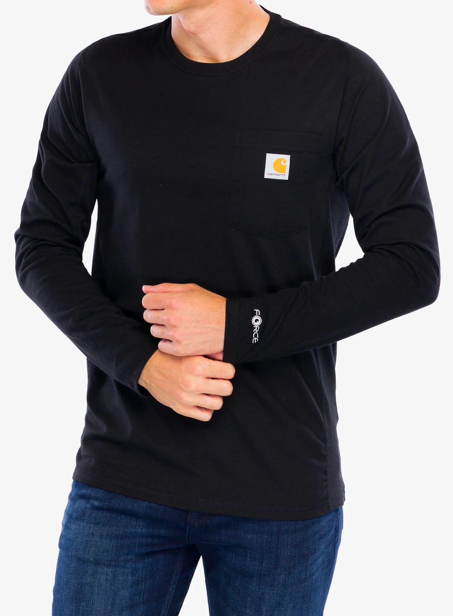 Bluza bez kaptura Carhartt Midweight L/S Pocket T-Shirt 3/5
