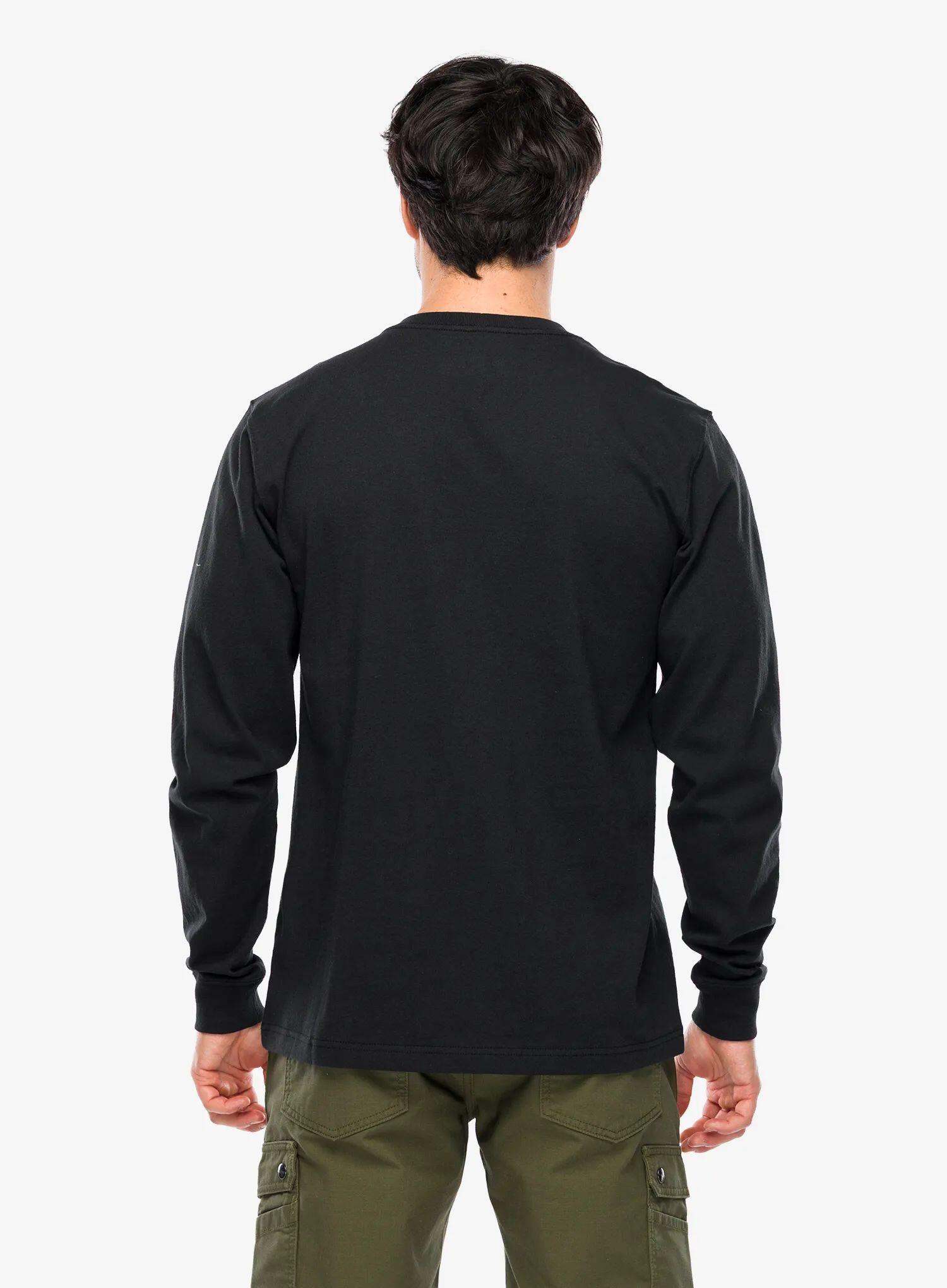 Bluza bez kaptura Carhartt Dearborn Relaxed LS Logo T-Shirt 3/7