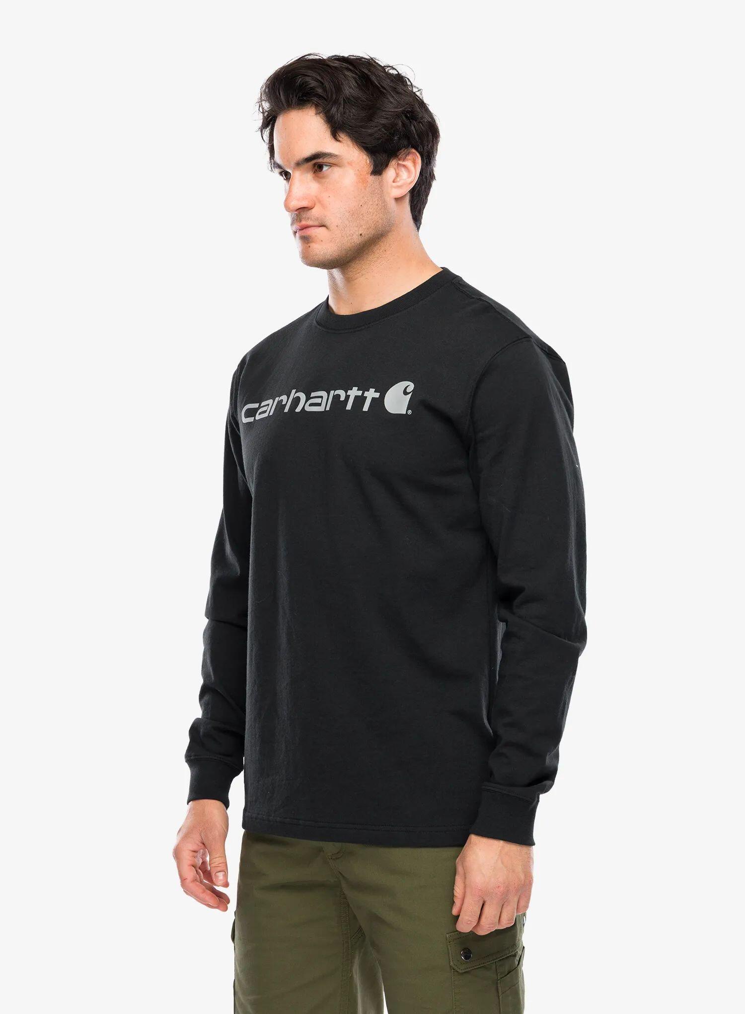 Bluza bez kaptura Carhartt Dearborn Relaxed LS Logo T-Shirt 4/7