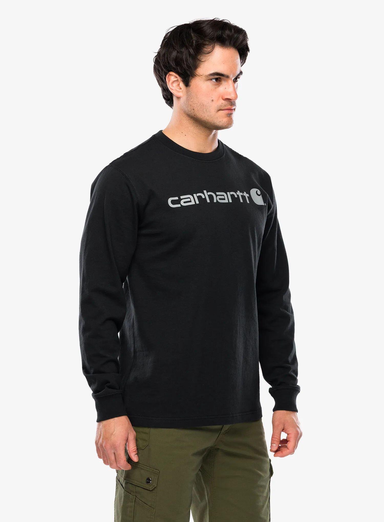 Bluza bez kaptura Carhartt Dearborn Relaxed LS Logo T-Shirt 6/7