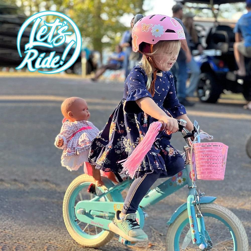 Enfant Cyclisme Vélo 14" Stabilisateurs Siège Poupée Panier - Little Daisy 5/6