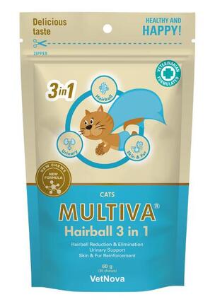 Complément alimentaire pour chat contre les boules de poils