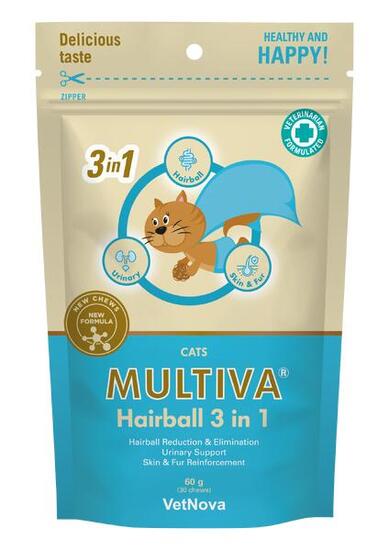 Complément alimentaire pour chat contre les boules de poils