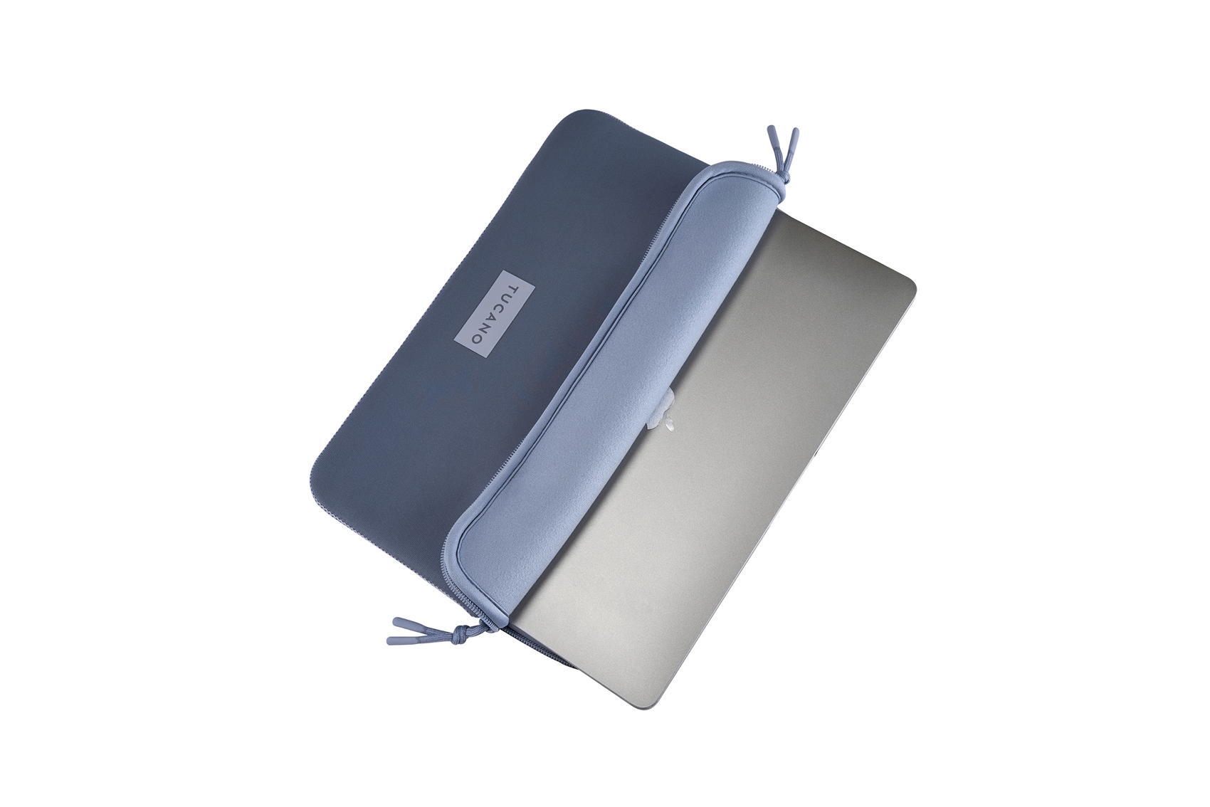 TUCANO One Sleeve para MacBook Neo, neoprene 4mm, zip duplo, azul 7/7