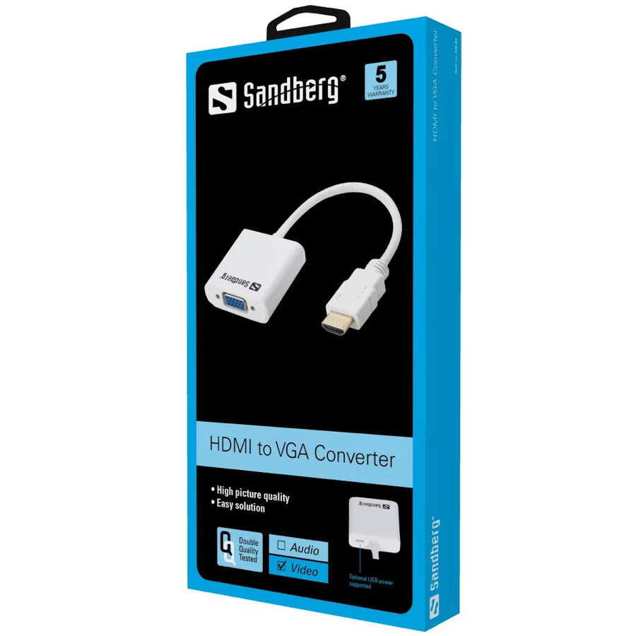 Adaptador SANDBERG HDMI para VGA 2/2
