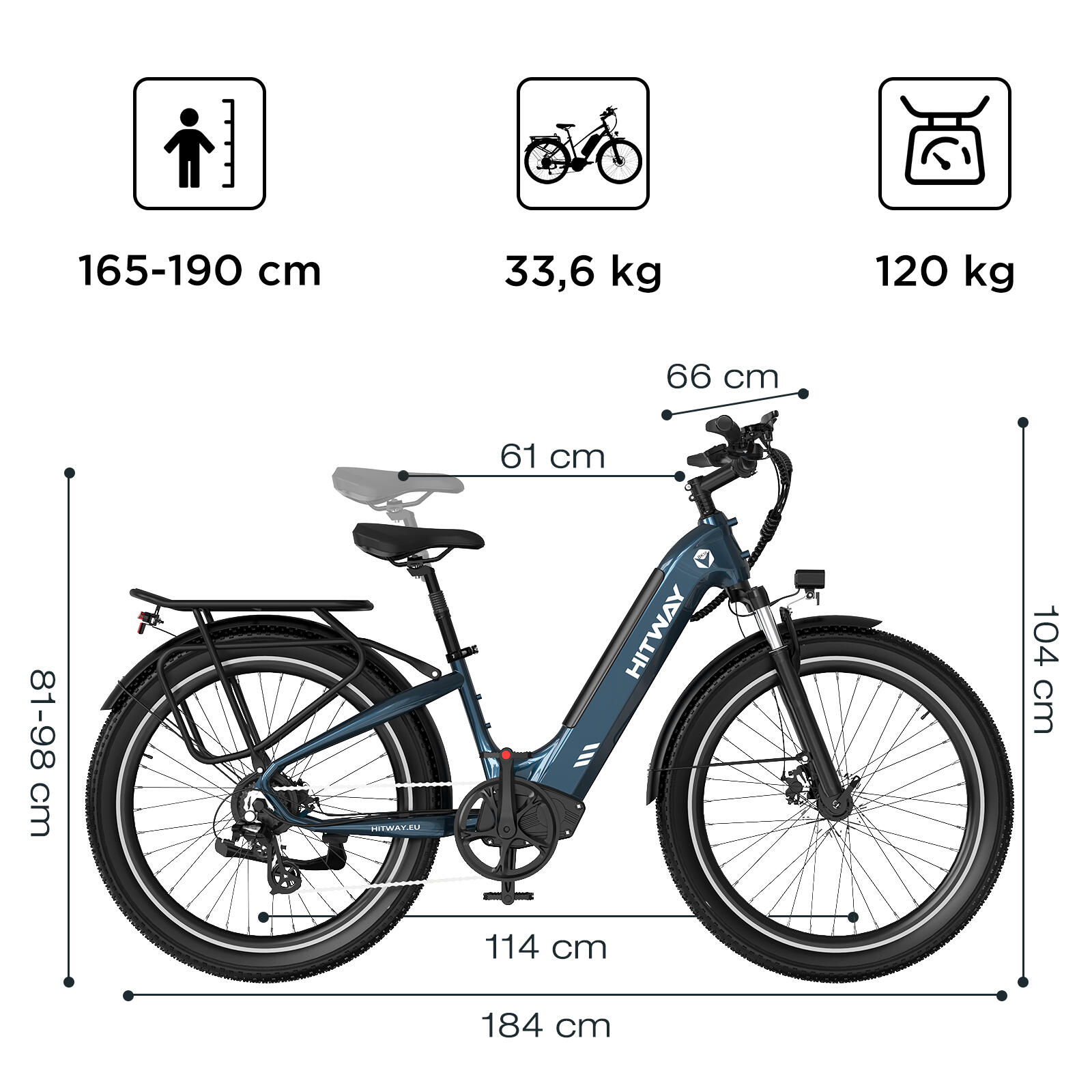 pawhut fahrradanhänger für hunde Faltbar bis 20kg 138 x 69 x 70 cm Grau card_box_insert Model:BK6S L1-S869-Trapezoidal connector Eovolt Morning E Bike