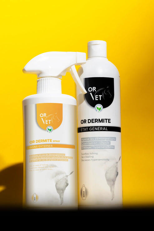 Spray apaisant dermite estivale cheval OR-VET Or-Dermite 2/3