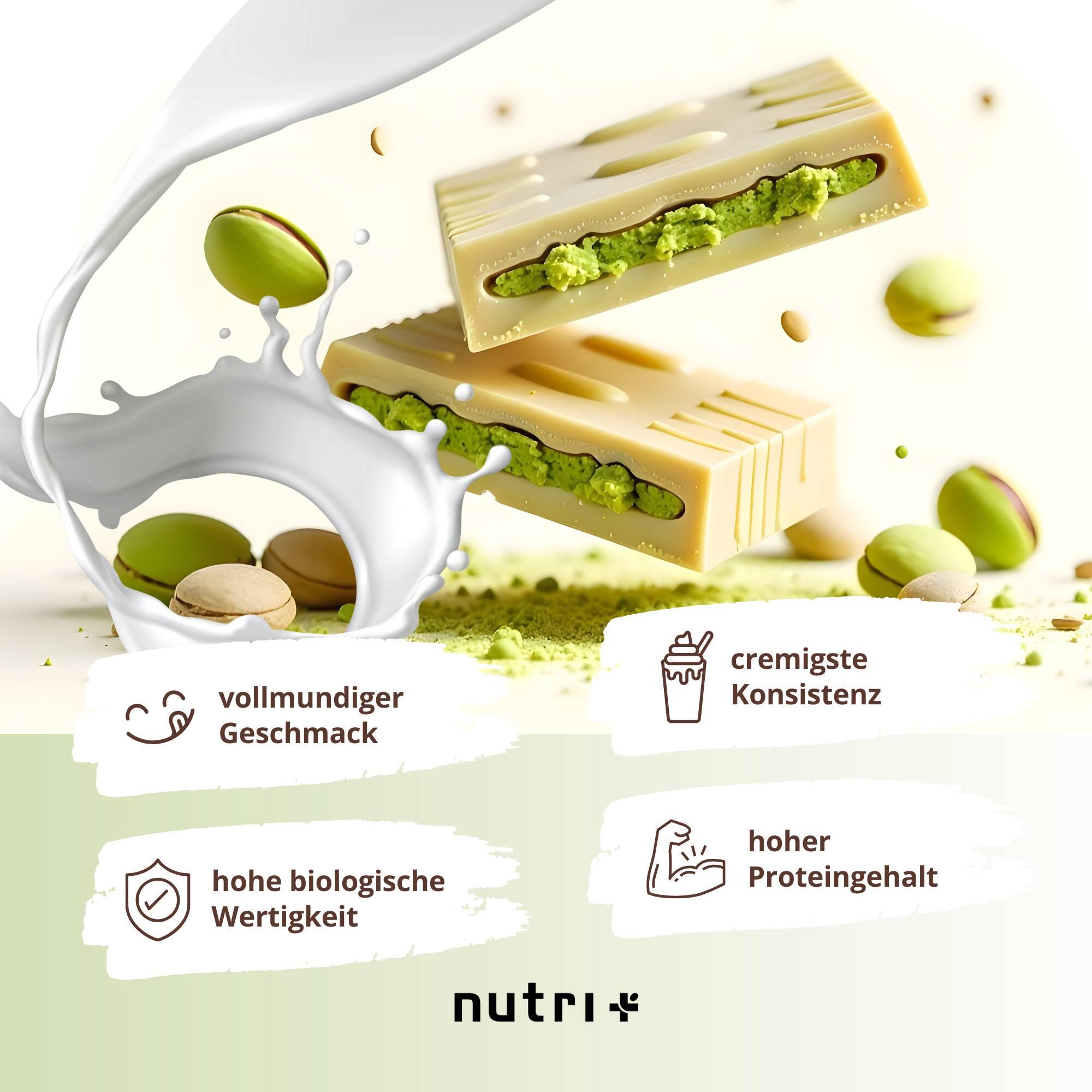 Proteína en polvo 3K 1000 g - Chocolate blanco y pistacho 2/5