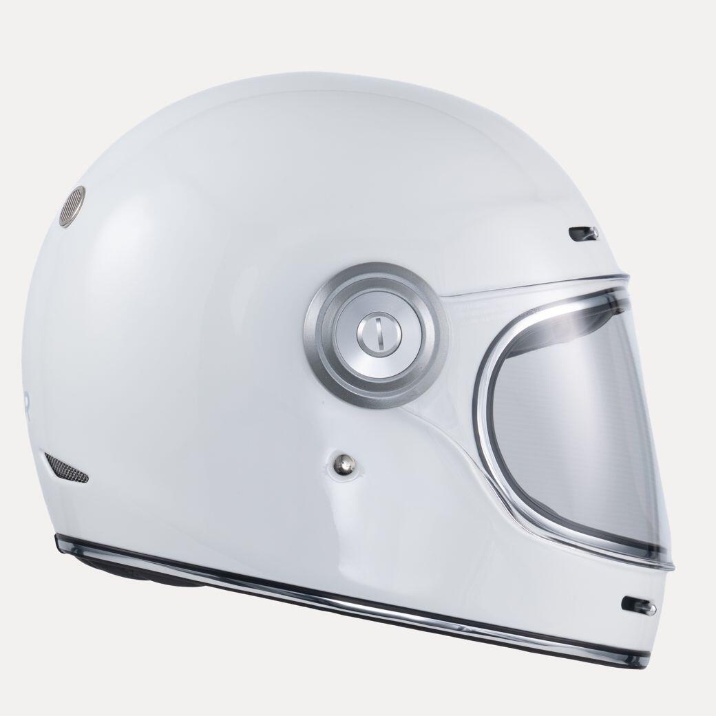 MOTOBLOUZ Casque Intégral TANNEN GLOSSY Full white | ECE 22.06 3/7