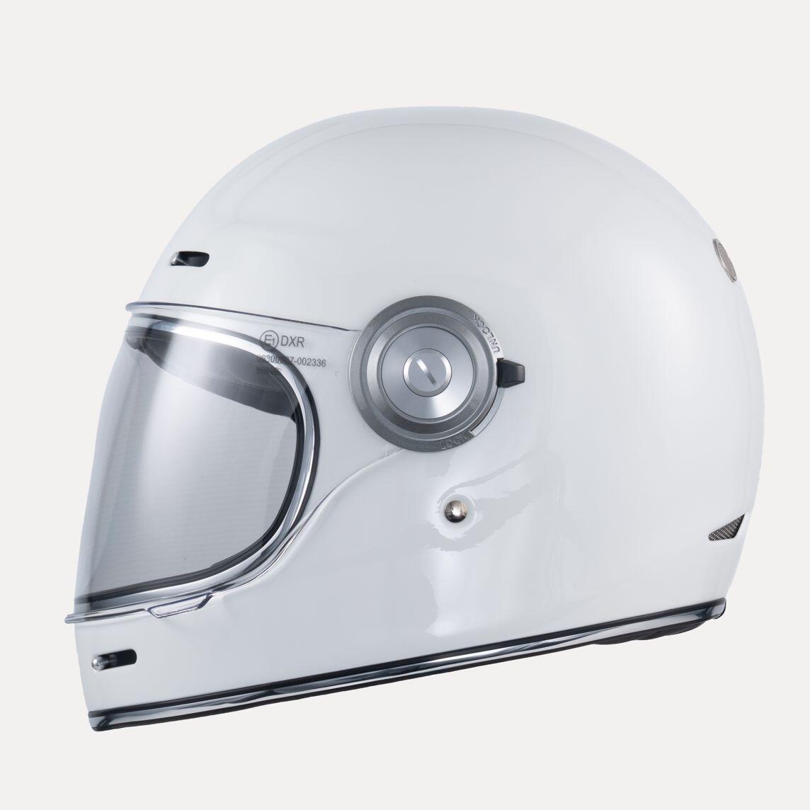 MOTOBLOUZ Casque Intégral TANNEN GLOSSY Full white | ECE 22.06 2/7