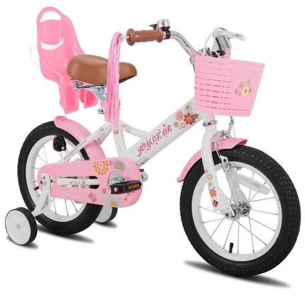 Enfant Cyclisme Vélo 16" Stabilisateurs Siège Poupée Panier - Little Daisy