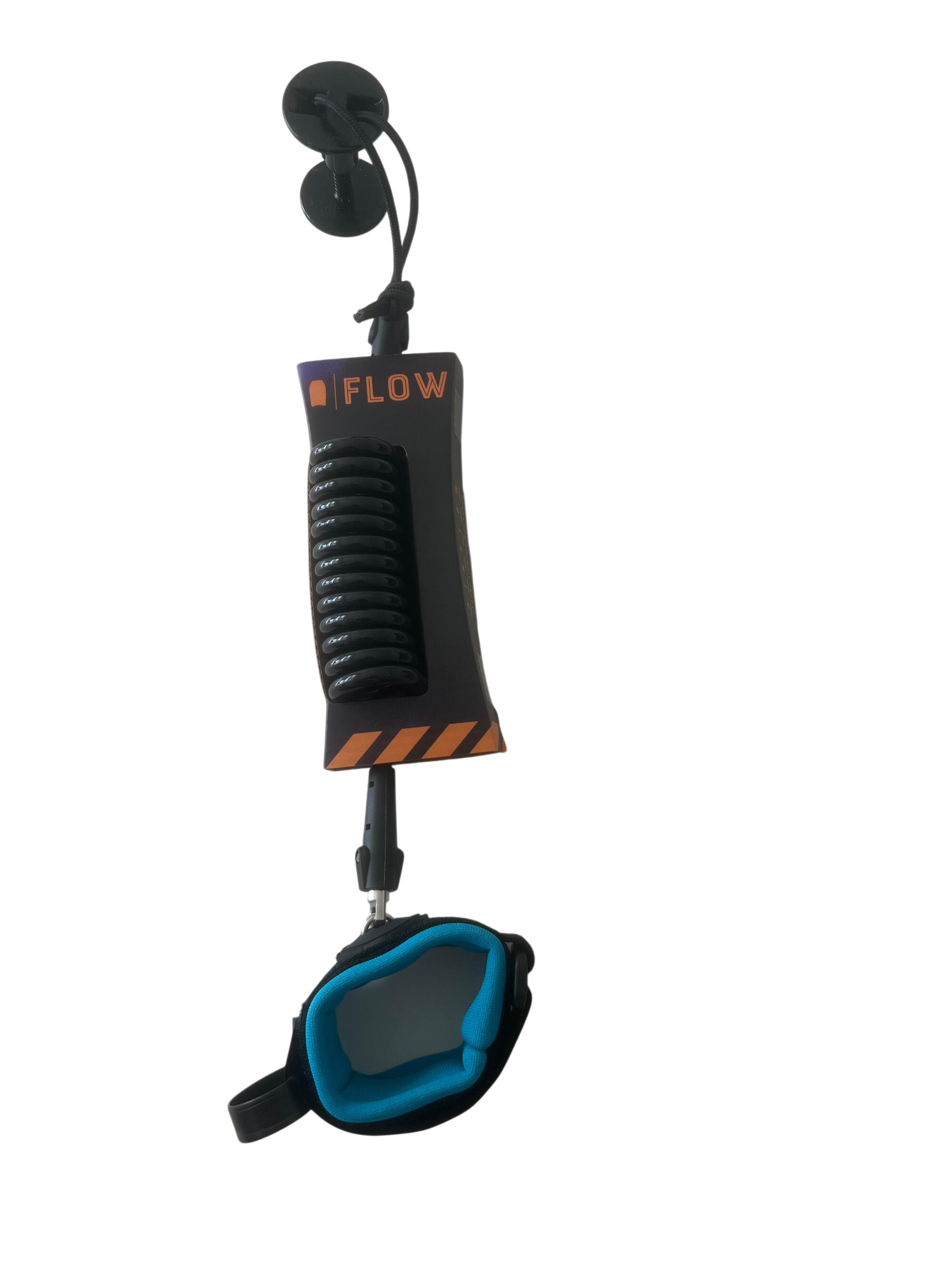Leash bodyboard 7 mm, muñeca, ultraligero, negro/azul 2/4
