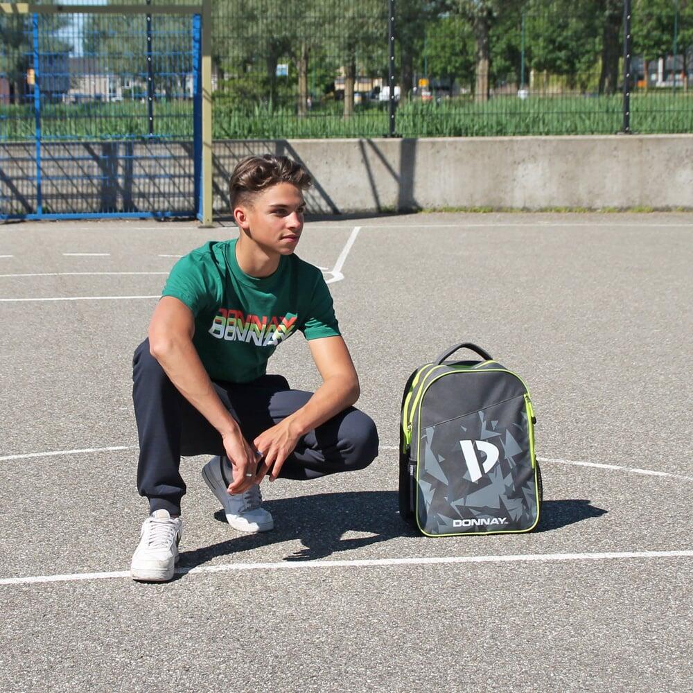 Tennis-/Padel-Rucksack Match 25 Liter Dunkelgrau/Limette 3/6