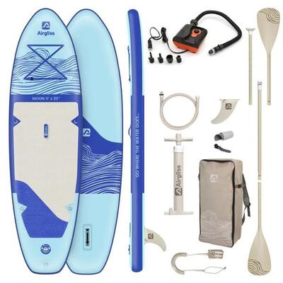 Pack opblaasbare paddle airgliss moon 11.0 + elektrische pomp