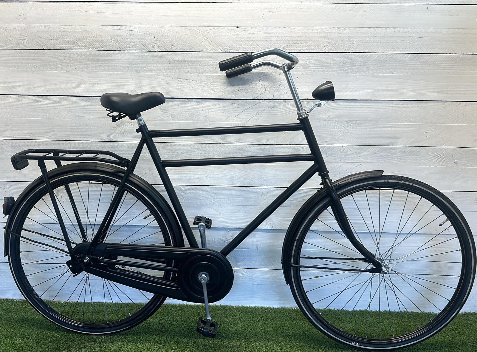 Stadsfiets zwart, 28" city speed, verstelbare stuurpen, met standaard. 3/3