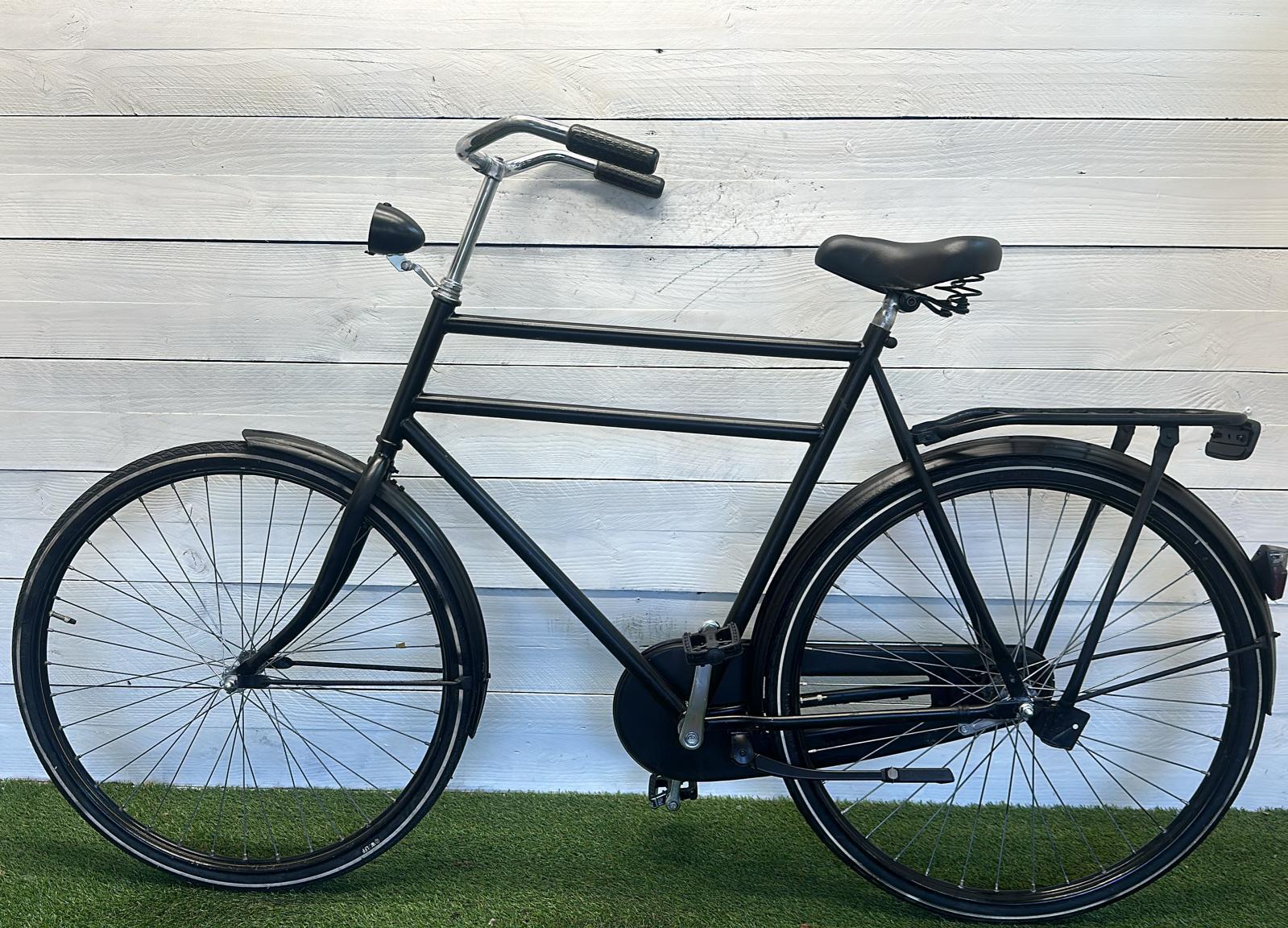 Stadsfiets zwart, 28" city speed, verstelbare stuurpen, met standaard. 2/3