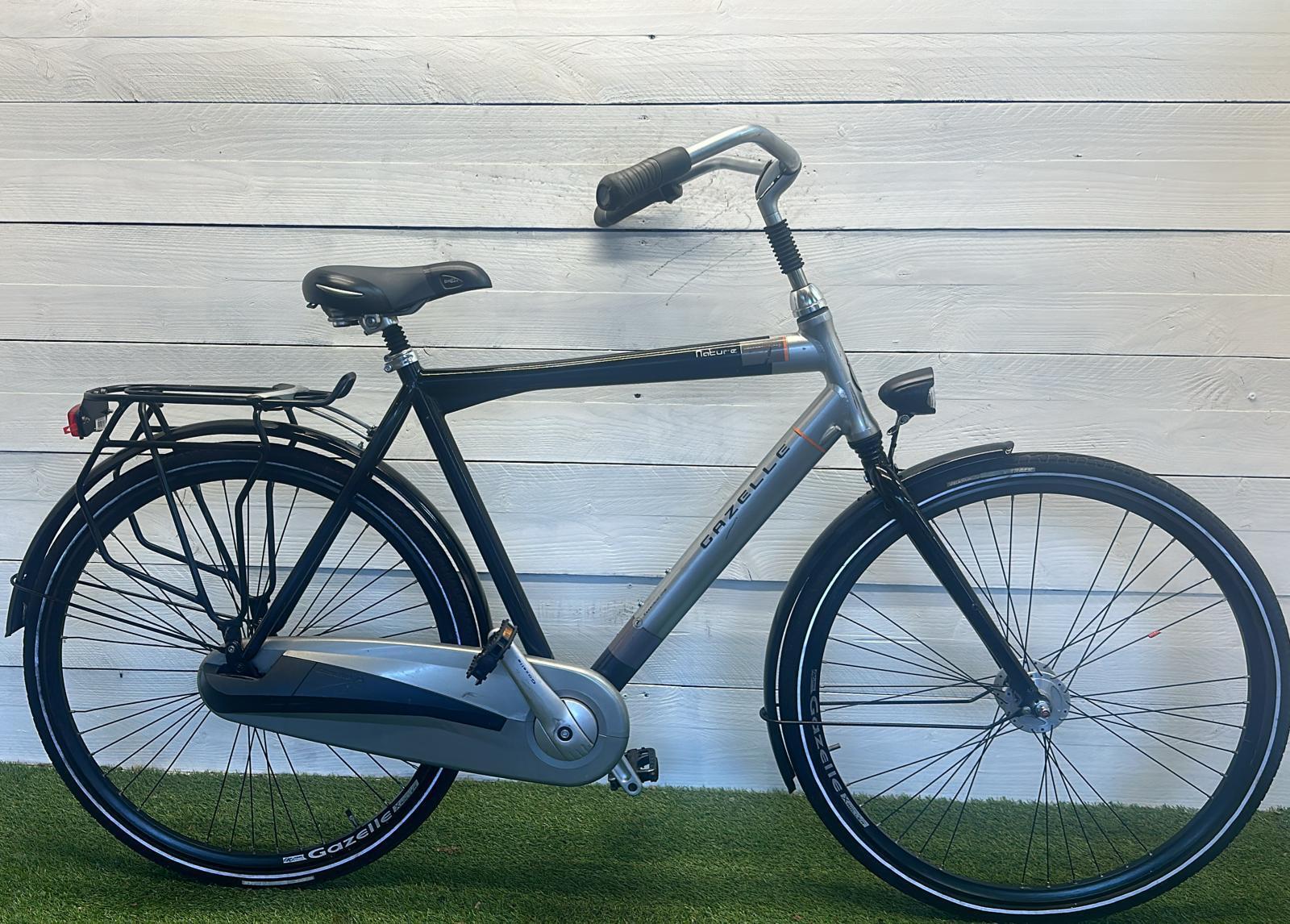 Gazelle stadsfiets, zwart - 28" city speed, na-geserviced (pre-owned) 2/3