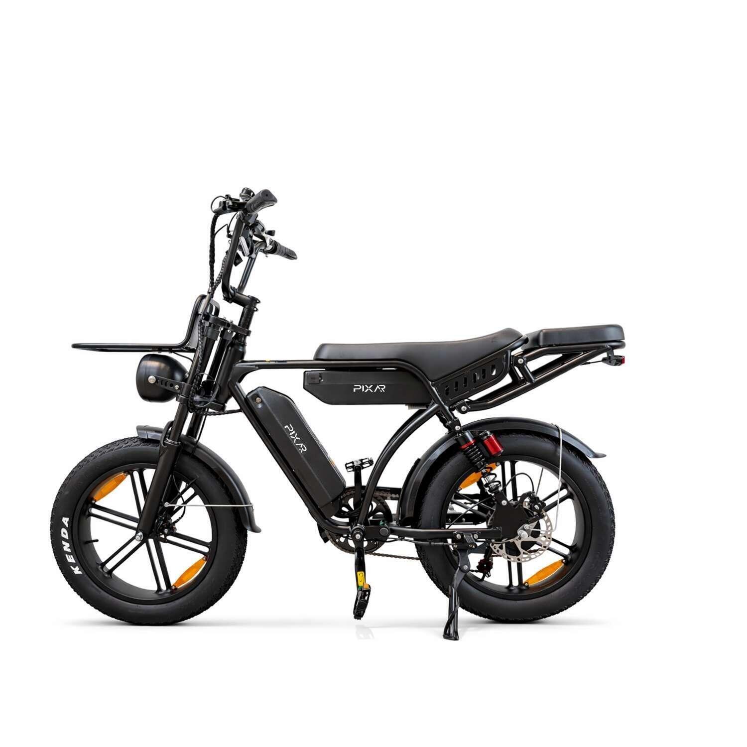 E-Bike Urbana Dupla Bateria 48V 35Ah Pneus Largos Suspensão Total PIXAR M9 3/7