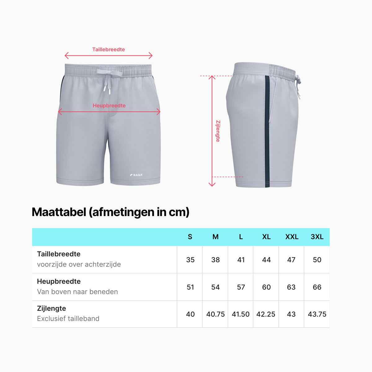 Raqa Court Elite Short Heren — padelshort met stretchstof 4/4