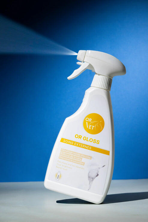 Spray démêlant pour cheval OR-VET Or-Gloss 2/2