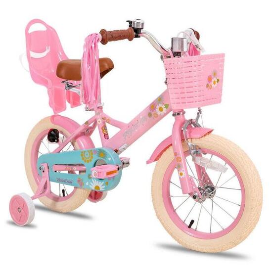 Enfant Cyclisme Vélo 16" Stabilisateurs Siège Poupée Panier - Little Daisy