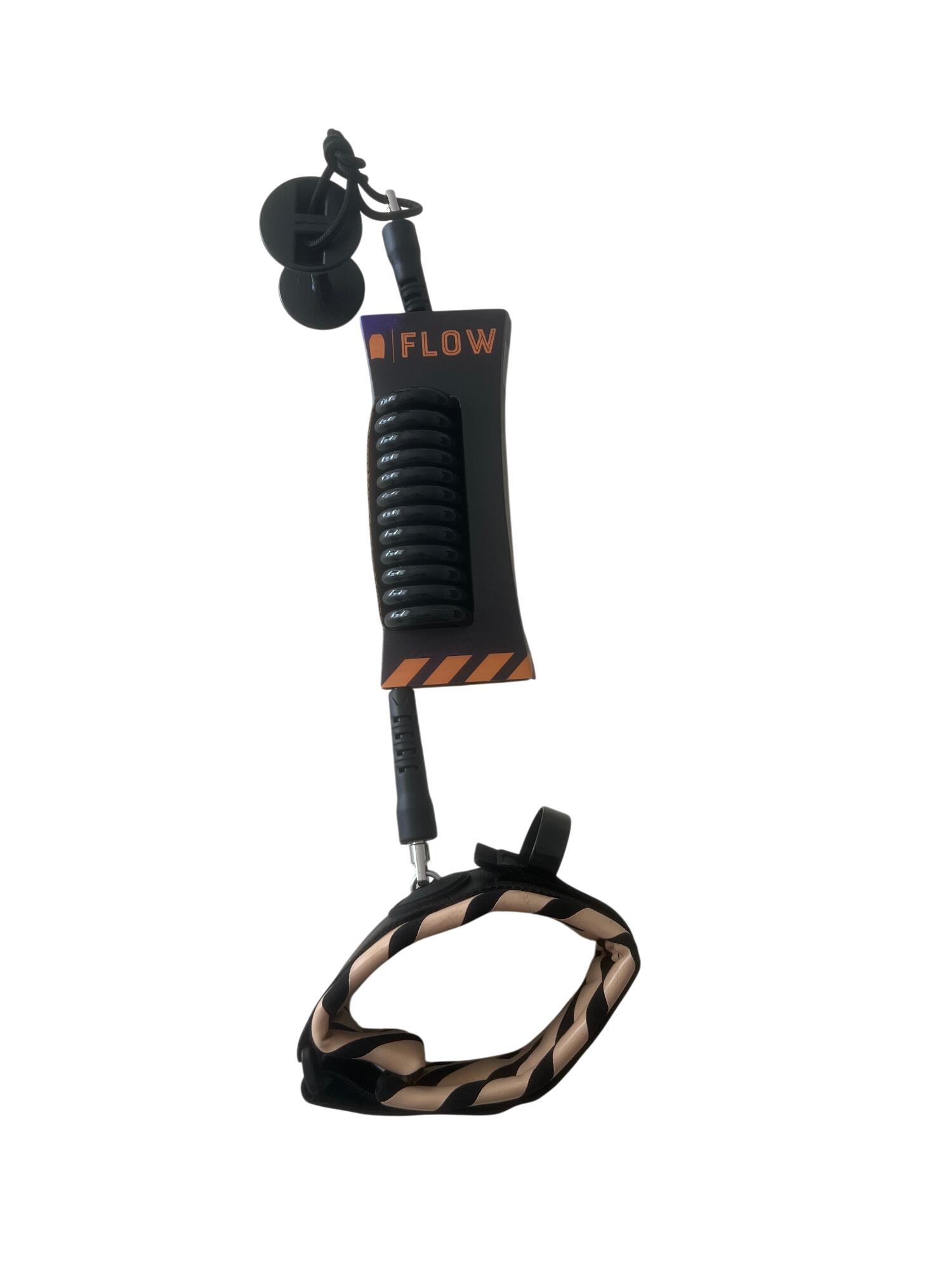 Leash bodyboard 8 mm, bíceps, ultraligero, negro/beige 2/4