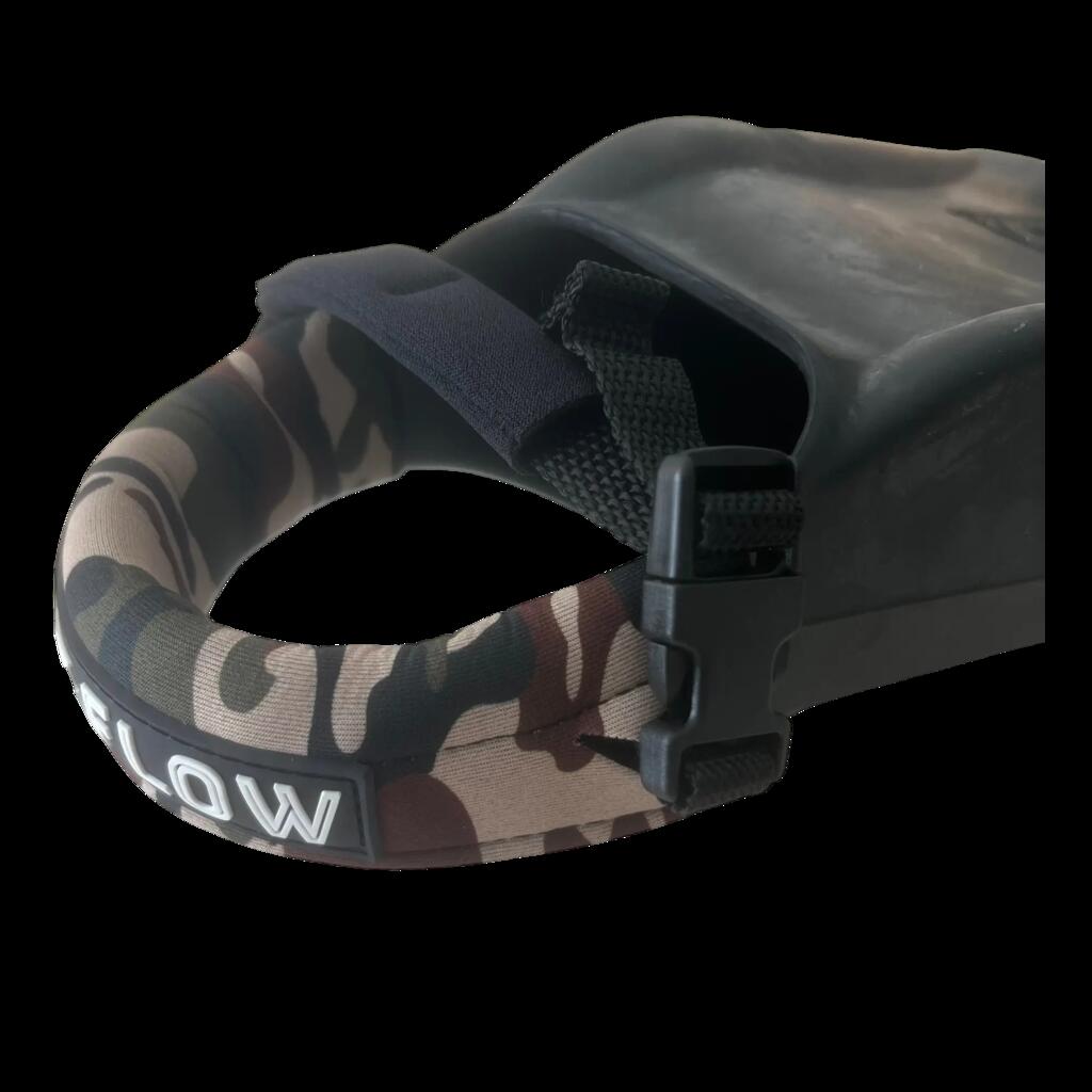 Camouflage neoprene fins leash