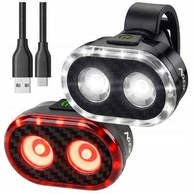 Fietsverlichting set voor- en achterlicht vayox vaf300 + var200 usb-c