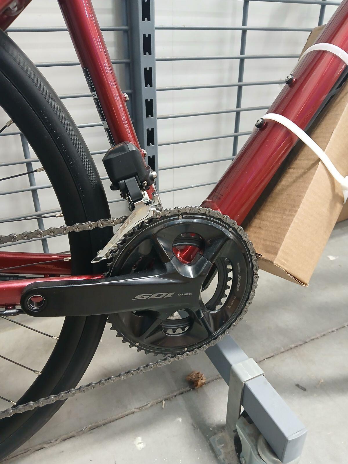 Bicicleta de estrada Van Rysel elétrica Shimano 105 Tamanho XS vermelha - Segund 2/4