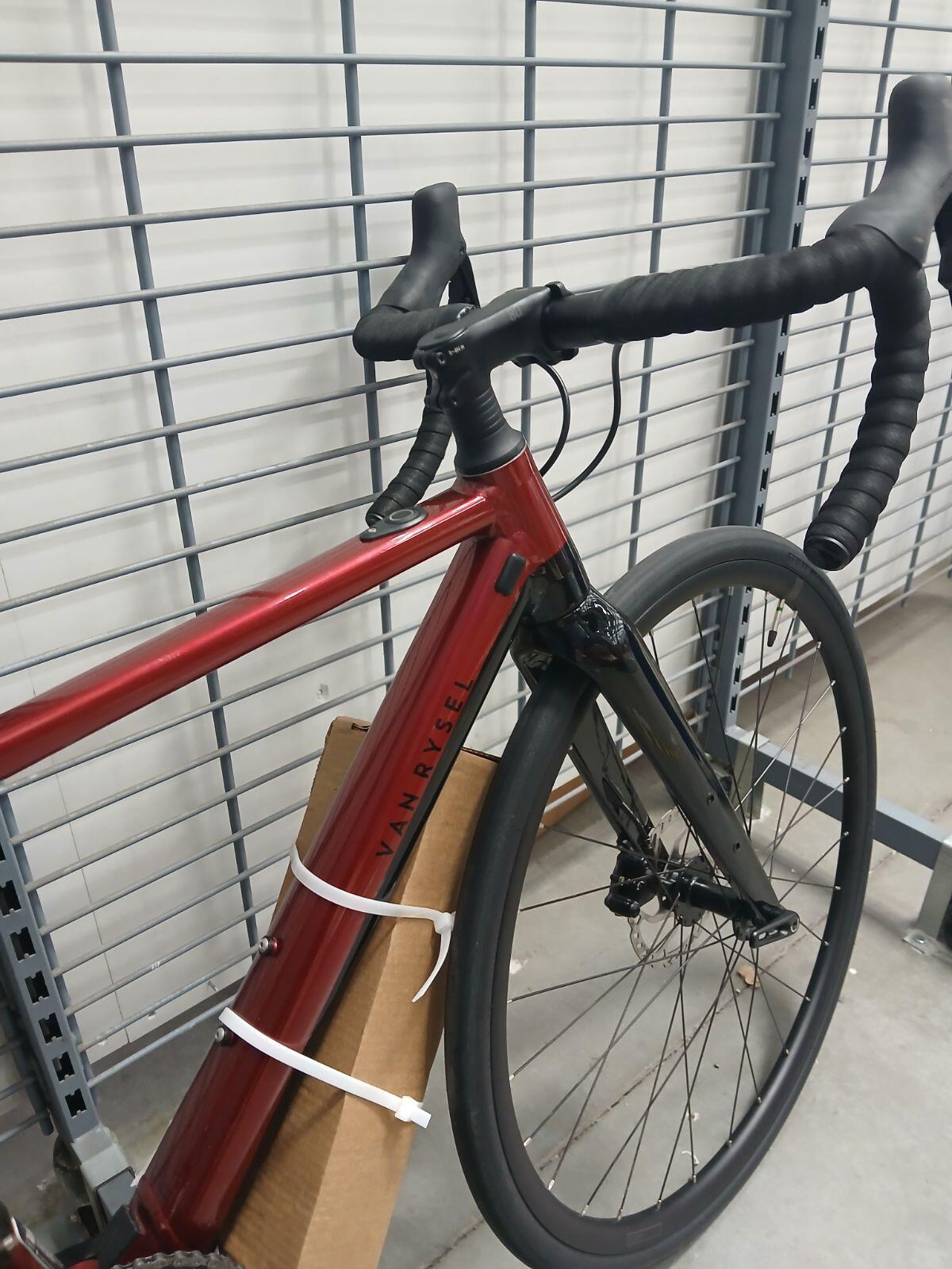 Bicicleta de estrada Van Rysel elétrica Shimano 105 Tamanho XS vermelha - Segund 4/4