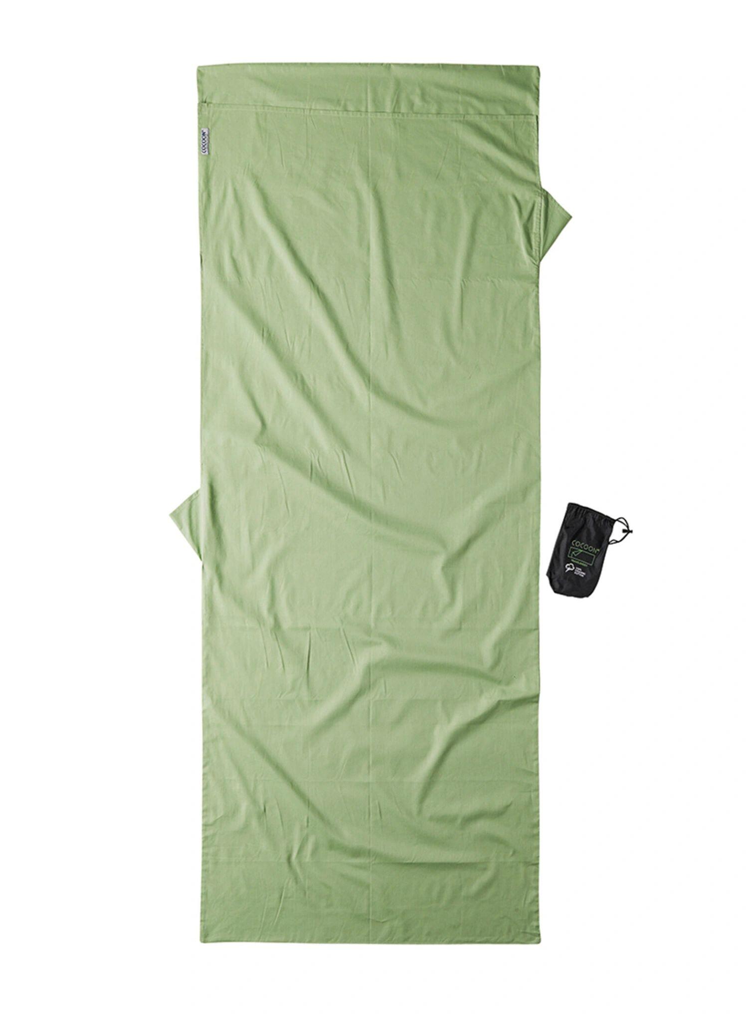 Wkładka do śpiwora Cocoon TravelSheet - Organic Cotton - forest shade 2/5
