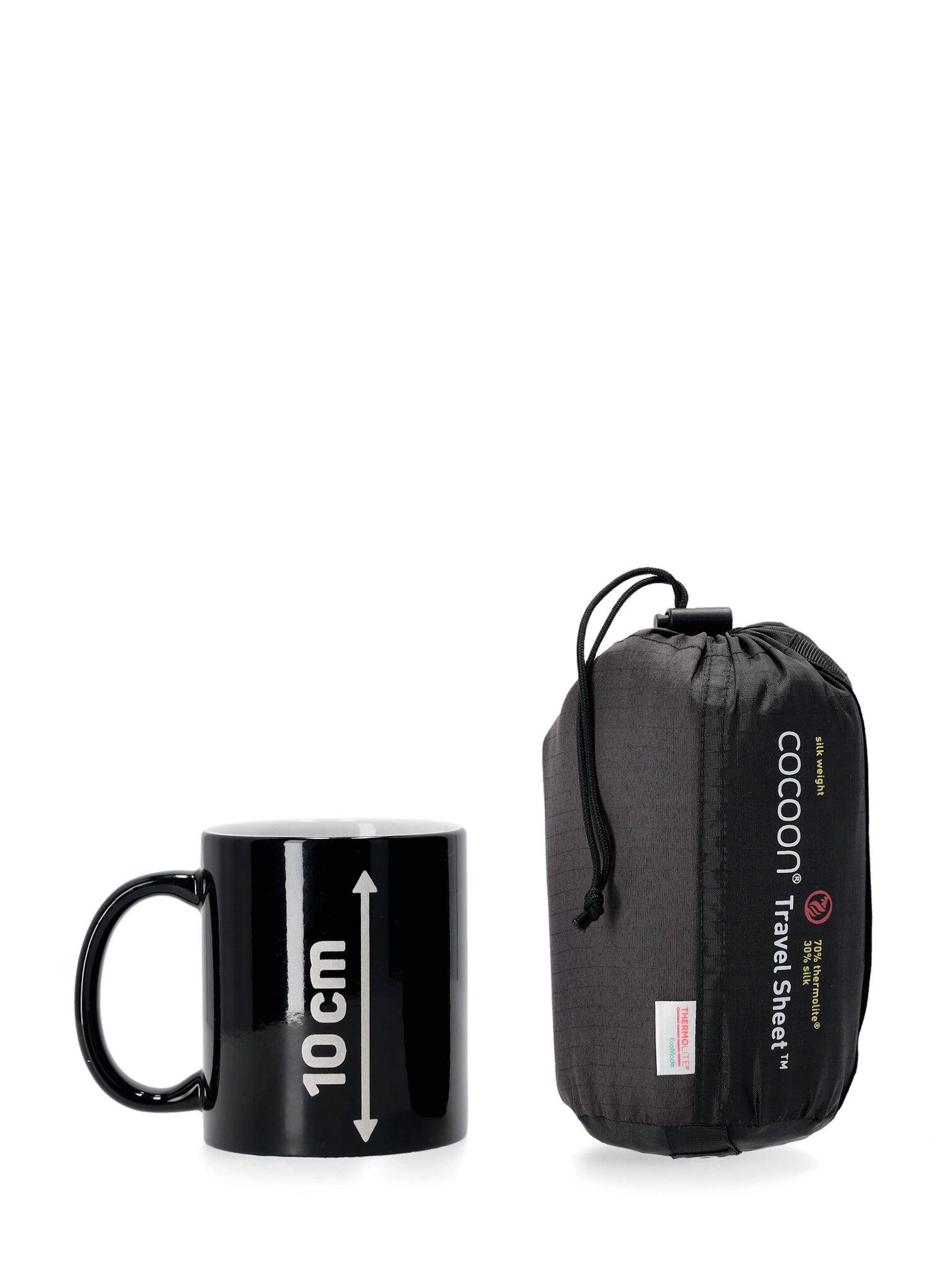 Wkładka do śpiwora Cocoon TravelSheet - Thermolight Silkweight - volcano grey 5/5