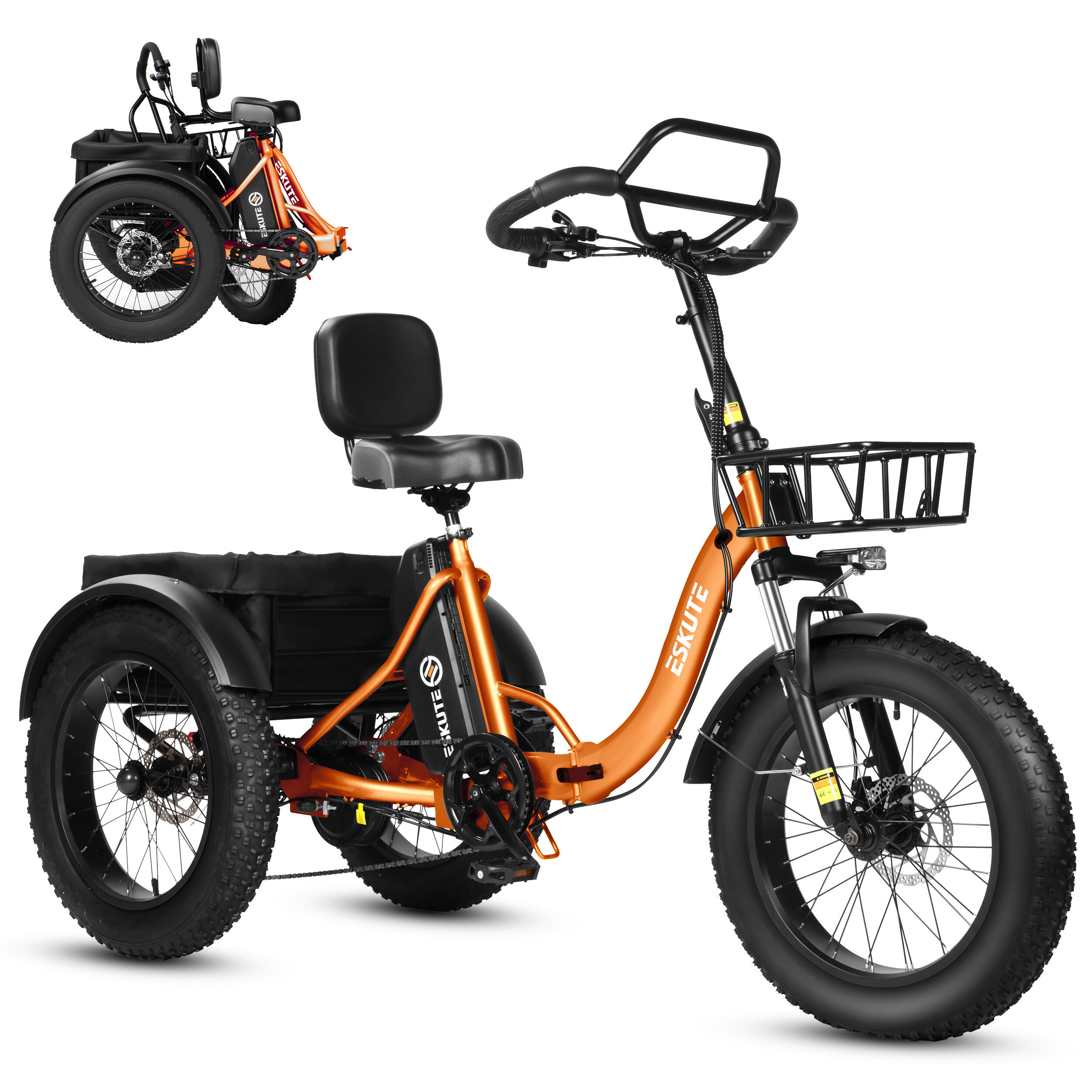 ESKUTE T302 PRO E-Bike Cargo da 20" con batteria da 48V 20.8Ah 2/2