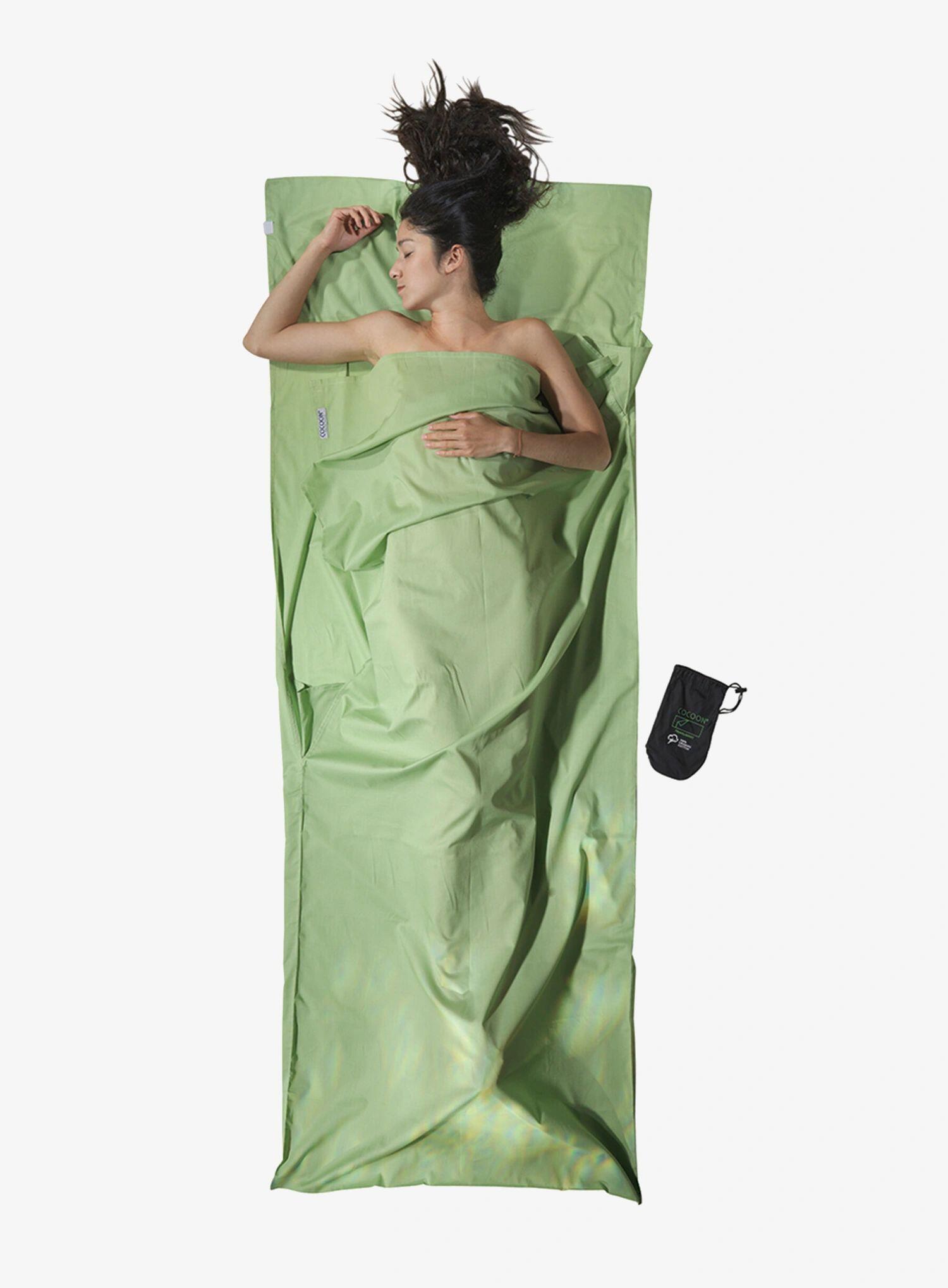 Wkładka do śpiwora Cocoon TravelSheet - Organic Cotton - forest shade 4/5