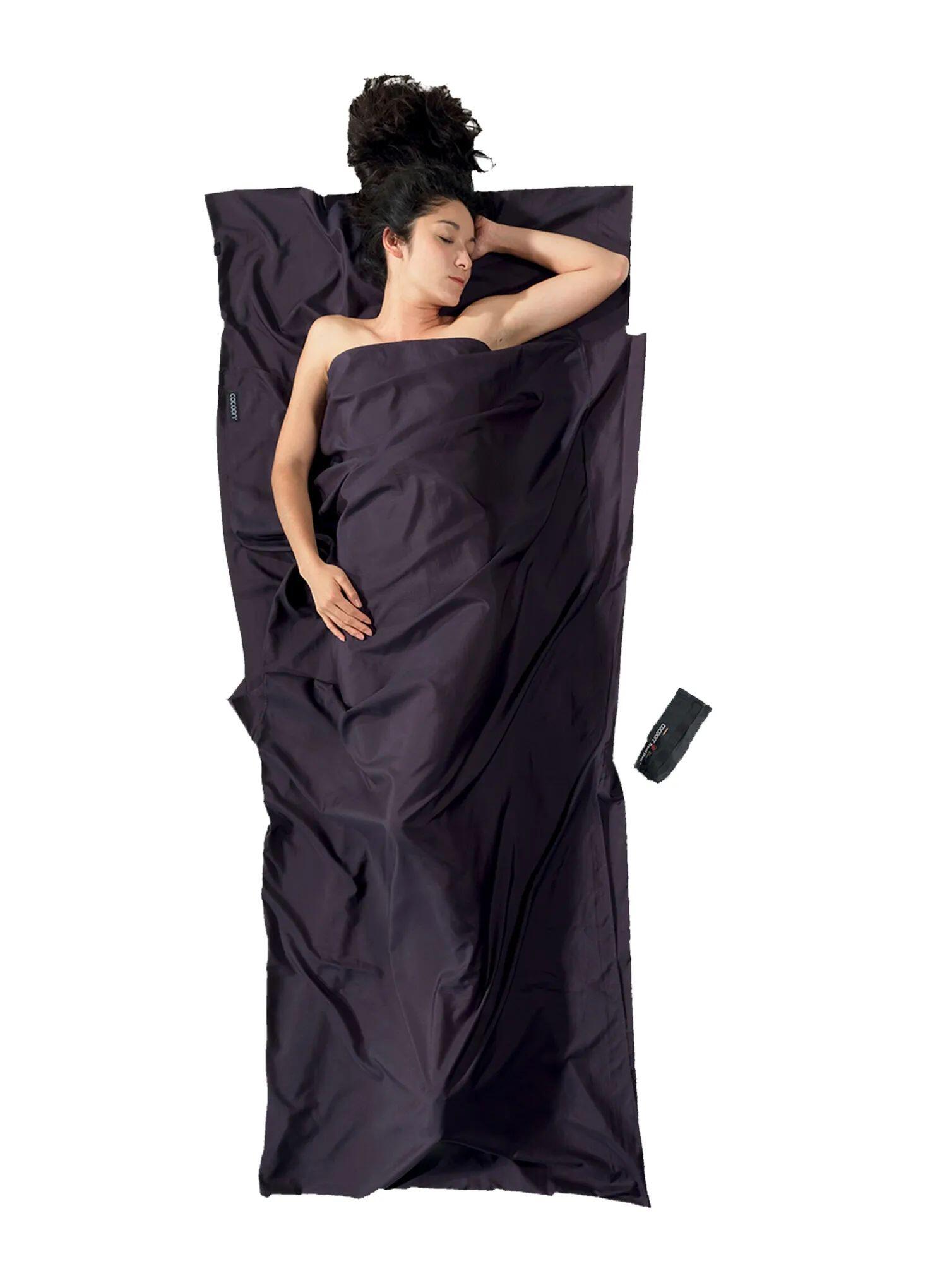 Wkładka do śpiwora Cocoon TravelSheet - Thermolight Silkweight - volcano grey 4/5