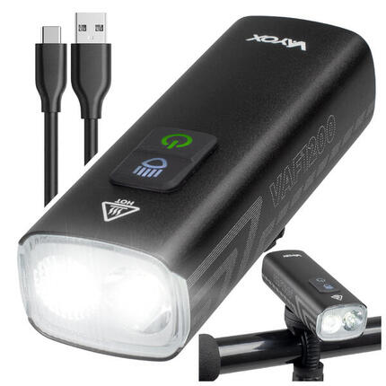 Lampka rowerowa przednia Vayox VAF1200 1200lm akumulatorowa USB-C