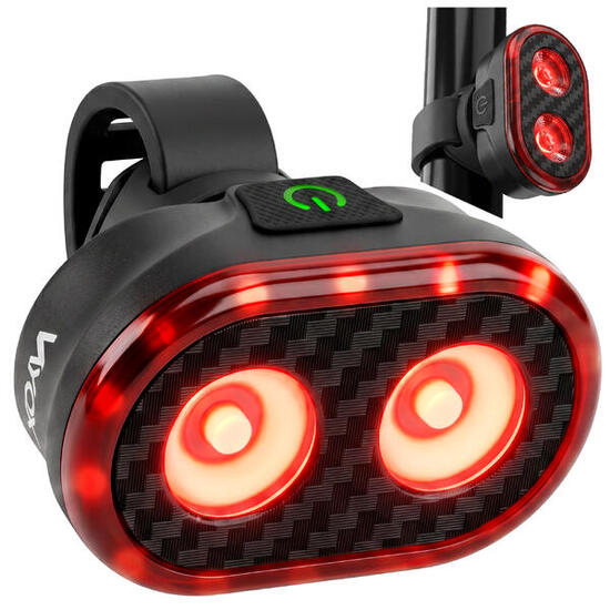 Vayox VAR200 achterlicht voor de fiets 200lm SMART remsensor