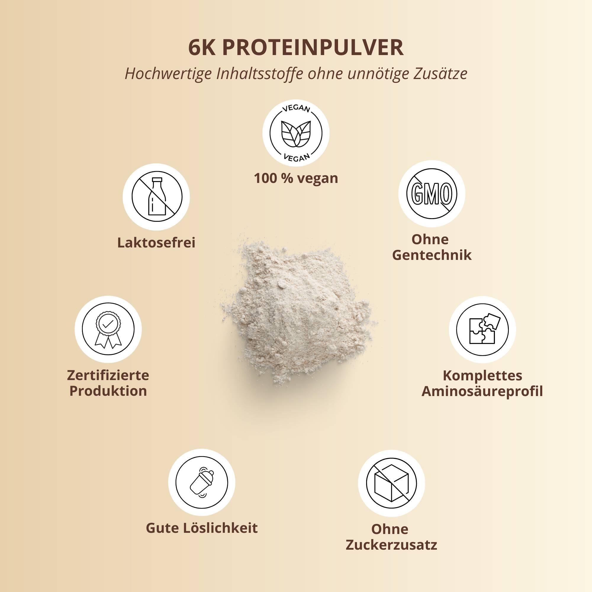Proteinpulver 6K 1000g - Mango-Peach 4/5