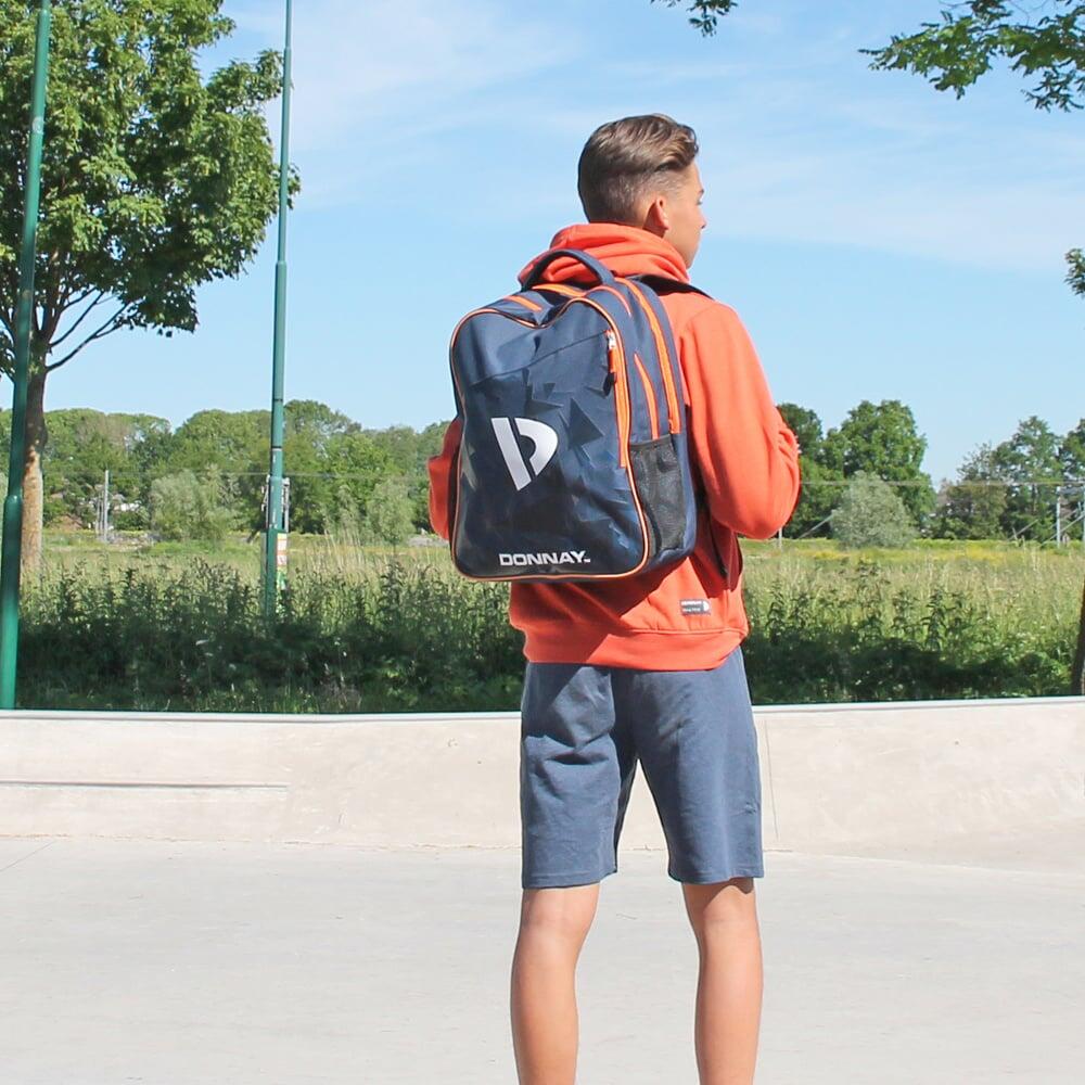 Tennis-/Padel-Rucksack Match 25 Liter Marineblau/Orange 4/6