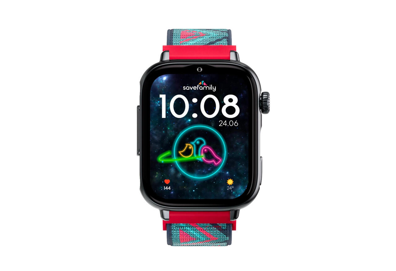 SaveWatch Plus 2 Zwarte Behuizing Tribeca Stoffen Band 2/6