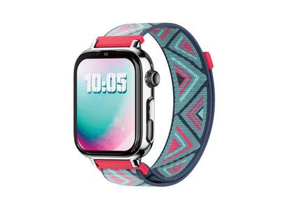 SaveWatch Plus 2 Zilveren Behuizing Tribeca Stoffen Band