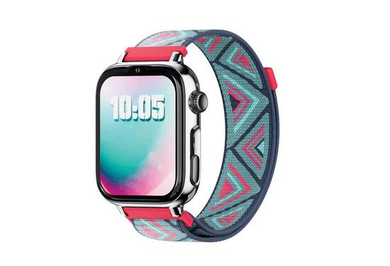 SaveWatch Plus 2 Zilveren Behuizing Tribeca Stoffen Band