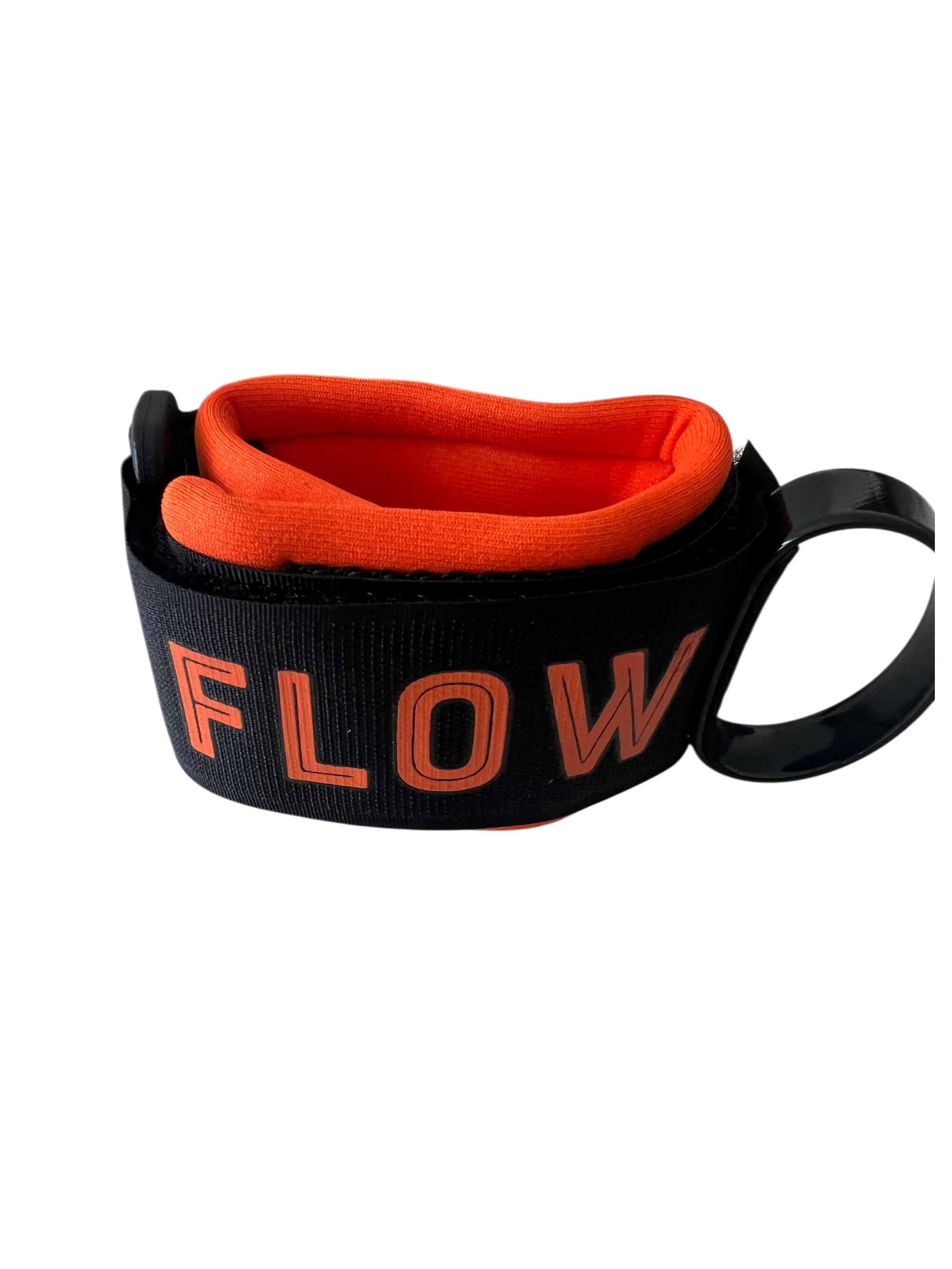 Leash bodyboard 7 mm, muñeca, ultraligero, negro/naranja 3/4