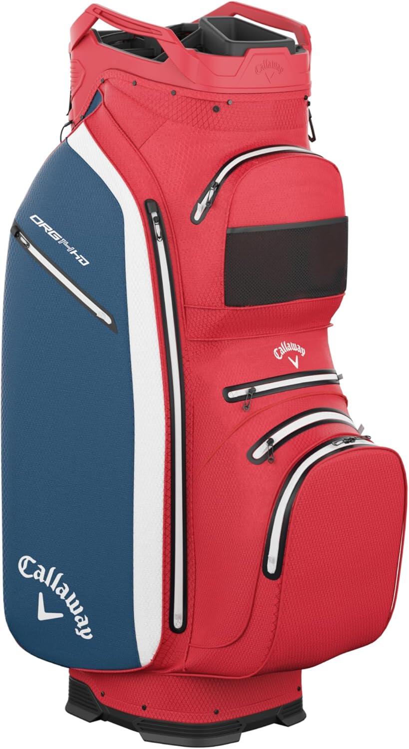 Callaway ORG 14 HD 2026, Bolsa de Golf para Carro, Azul Marino/Rojo 2/5