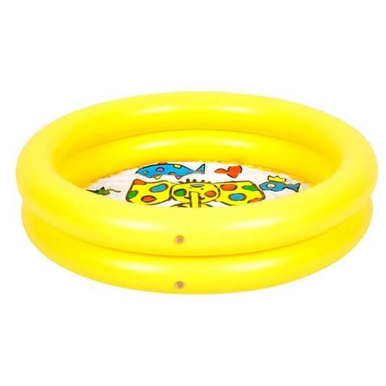 SunClub Planschbecken Kinderpool aufblasbar gelb mit Elefantenmotiv Ø 76x20cm