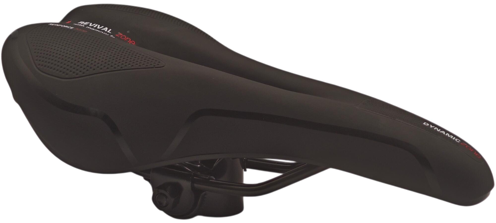 Siodełko rowerowe FUZLU Memory Foam komfortowe czarne 2/4