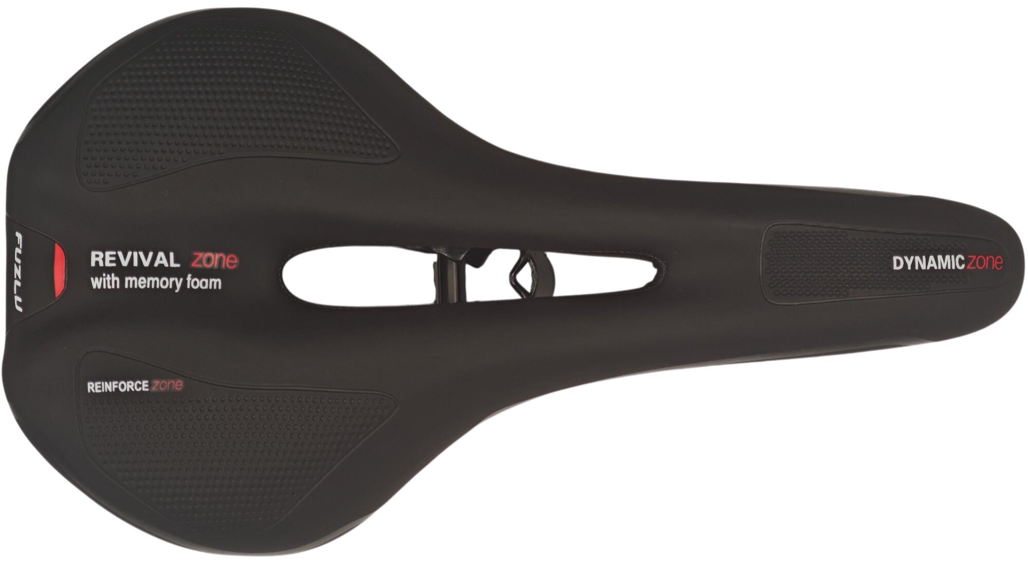 Siodełko rowerowe FUZLU Memory Foam komfortowe czarne 4/4