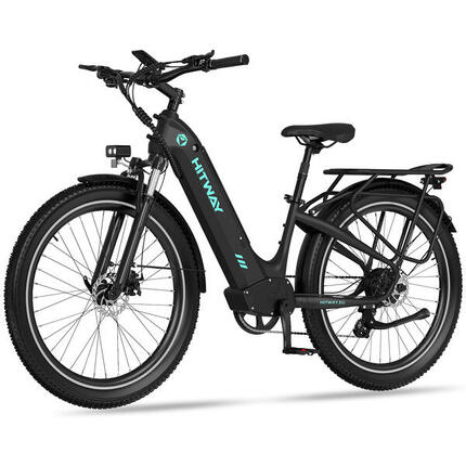 Elektrische stadsfiets 26*3,0", bereik 80-150 km, lage instap, BK16